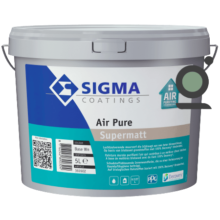 Sigma air pure supermatt luchtzuiverende muurverf voor binnen