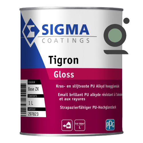 Sigma tigron gloss glanzende krasvaste hoogglanslak voor binnen en buiten
