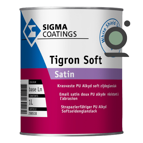 Sigma tigron soft satin krasvaste zijdeglanslak voor binnen en buiten