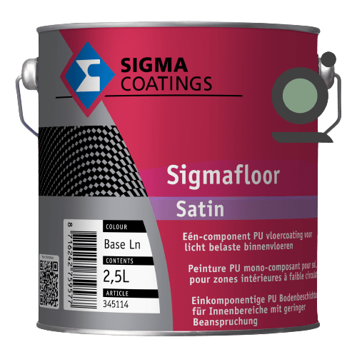 Sigmafloor satin één-component vloercoating voor licht belaste binnenvloeren