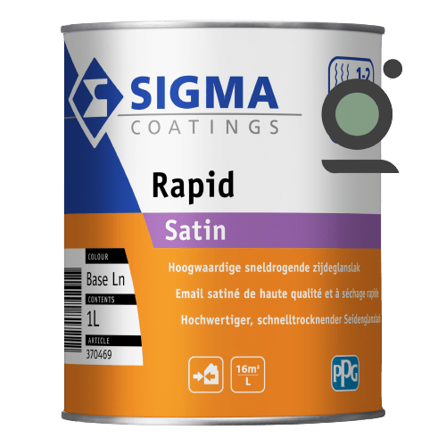 Sigma rapid satin sneldrogende zijdeglanslak voor binnen en buiten