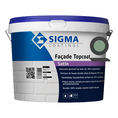 Sigma facade topcoat satin duurzame geververf