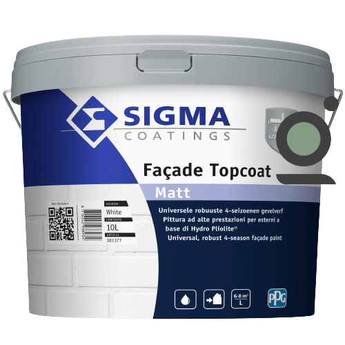 Sigma facade topcoat matt universeel bruikbare matte gevelverf