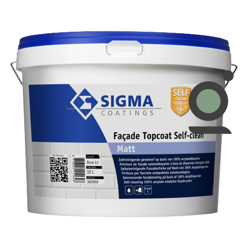Sigma Facade topcoat self-clean matt zelfreinigende gevelfverf