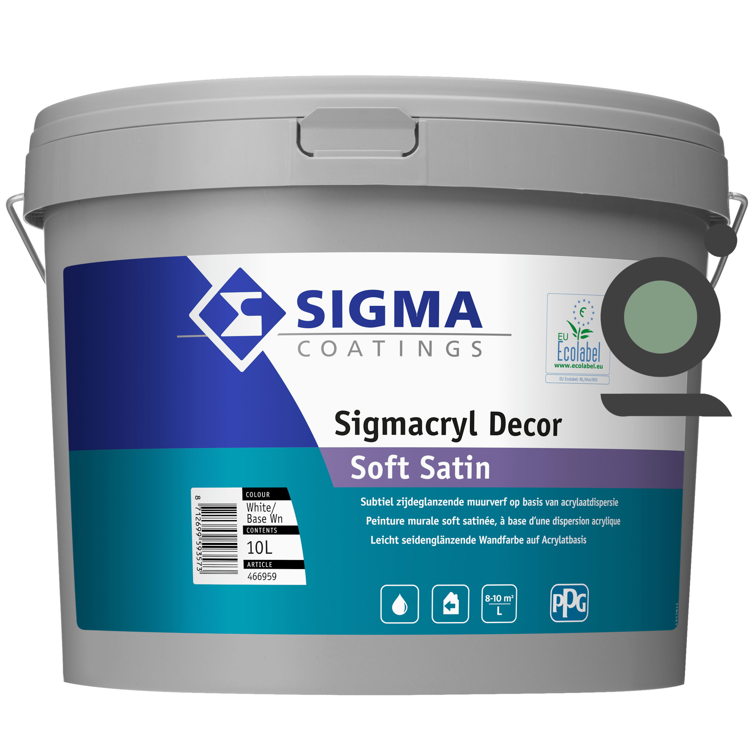 Sigmacryl decor soft satin half zijdeglanzende muurverf voor binnen