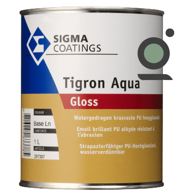 Sigma tigron aqua gloss glanzende krasvaste houtlak voor binnen