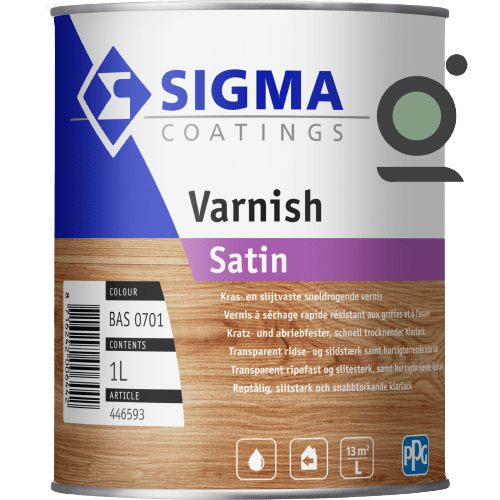 Sigma varnish satin krasvaste sneldrogende vernis