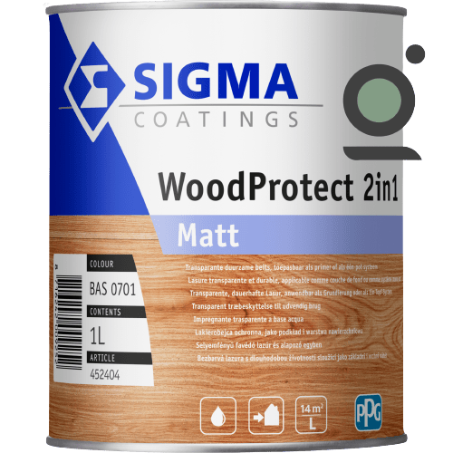 Sigma woodprotect 2in1 matt transparante duurzame beits