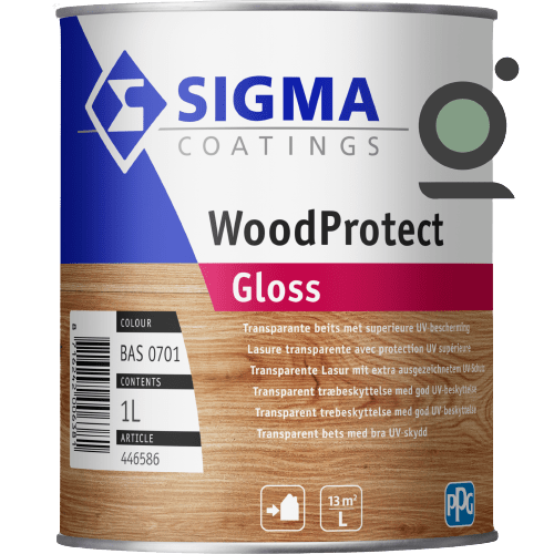 Sigma woodprotect gloss transparante blinkende beits