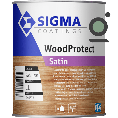 Sigma woodprotect satin transpartante beits met goede UV-bescherming