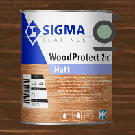 Sigma woodprotect 2in1 matt kastanje