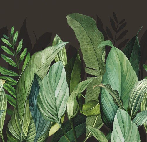 HookedOnWalls CARIBBEAN  PANORAMIQUE TROPICAL FOREST 27202